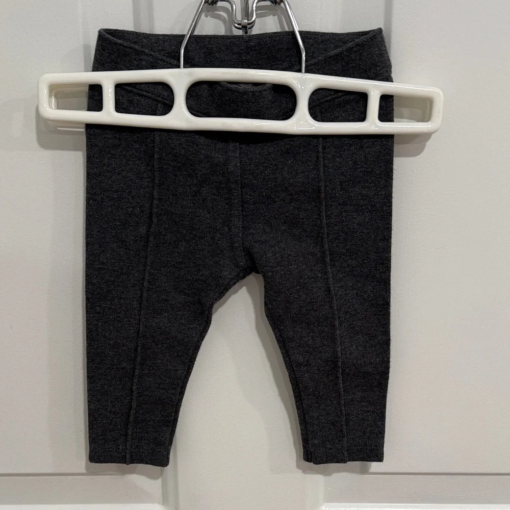 Janie and Jack Charcoal Gray Kids Leggings